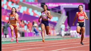 Asian Games 2023: Shanti Pereira is fastest qualifier for women's 200m final