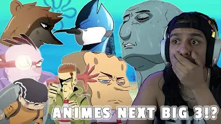 Anime's Next Big 3!? | Streamer Reacts SpongeBob Regular Show Ed, Edd n Eddy Anime Op's