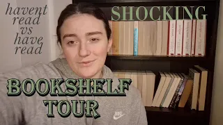 Turning around all the books I haven't read BOOK SHELF TOUR