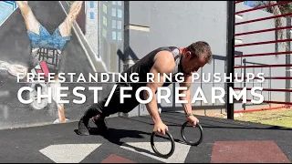 Freestanding ring pushups