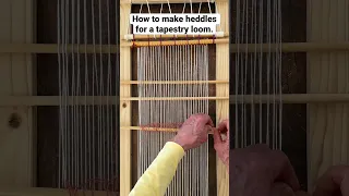 How to Make Heddles on a Little Loom #weaving #tapestry #fiberarts