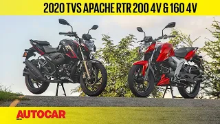 2020 TVS Apache RTR 160 & 200 BS6 Review | First Ride | Autocar India