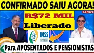 Saiu R$72 Mil para APOSENTADOS E PENSIONISTAS transados do INSS VEJA COMO RECEBER