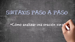 Sintaxis paso a paso