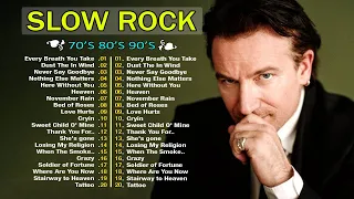 Best Slow Rock Ballads 80s 90s🌟Top 100 Slow Rock Ballads Of All Time 🌟Scorpions, Aerosmith, Nirvana_