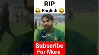 RIP English 😂 Pakistan Mohammad Rizwan Funny On Momentum 🤣 #indvspak #shorts #ytshorts #shots