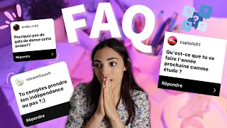 QU'EST CE QUE JE VAIS FAIRE L’ANNÉE PROCHAINE ? FAQ