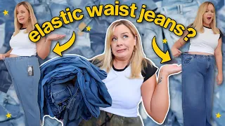 do CUTE elastic waist jeans exist??👖 (this one's for the hot girls with tummy issues)