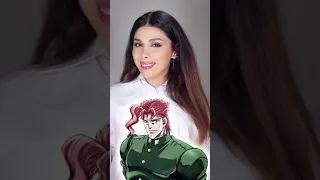 Anime hairtutorial- Kakyion Jojo bizarre adventure hairstyle #animehairstyle #jojosbizarreadventure