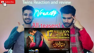 Indian Twins react to Tere Bin | All Teasers | IVreacts