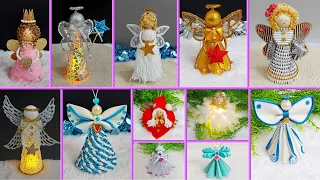 12 Easy Angel making idea with simple materials ( Part 2) | DIY Affordable Christmas craft idea🎄278