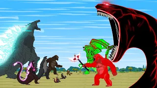 TEAM GODZILLA vs Evolution of EL GRAN MAJA-BLUE SHIN-RED KONG: Who Will Win FUNNY | Godzilla Cartoon