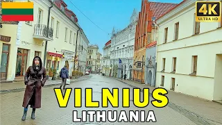 LITHUANIA 🇱🇹 VILNIUS: Virtual city walking tour in 4K HDR 60fps
