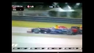 Sebastian Vettel V's Mark Webber - Malaysia 2013