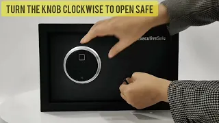 Executive Safe Mini Bio Series Safes How to Open the Safe with the Override Key   Models CS 3B CS 6B