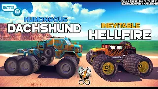 Off The Road DACHSHUND Vs HELLFIRE Truck vs Jeep Epic Battle OTR | Android New Gameplay Infinite