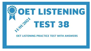 New Updated OET Listening Test With Answers 2024/ Test 38