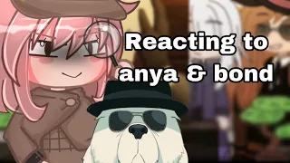 Wise react to anya pt 2 || anya & bond forger || Spyxfamily react gacha || gacha react|| a bit angst