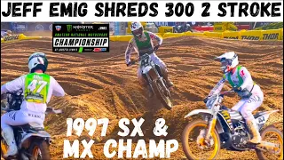 JEFF EMIG Shreds 300cc 2 Stroke at Loretta Lynn’s 2023 (Dry & Muddy Motos)