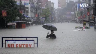 Индия и Китай страдают от наводнений: сотни тысяч эвакуированных