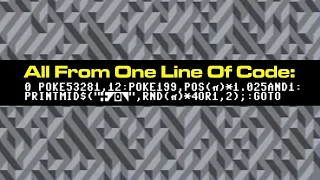 My New Favourite C64 One-Liner?