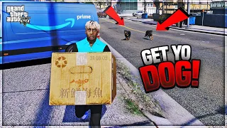 WORKING as A AMAZON PRIME DELIVERY DRIVER! | GTA 5 MODS