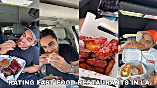 Rating fast food restaurants in LA from 1 -10 tiktok compilation || how.kev.eats tiktok compilation