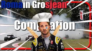 Romain Grosjean Meme Crash Compilation