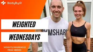 30 Minute Weighted Tabata HIIT Workout 7 | Weights | September Fitness Challenge | BodyByJR TV