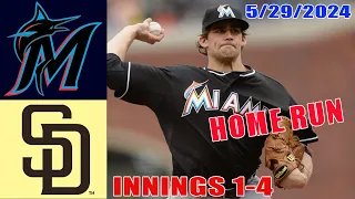 Miami Marlins vs San Diego Padres Game Highlights May 29, 2024 | MLB Highlights | 2024 MLB Season