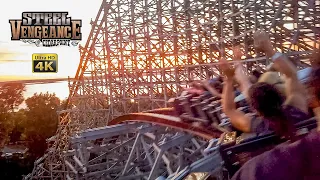 2022 Steel Vengeance Roller Coaster at Sunset On Ride 4K POV Cedar Point