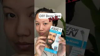 DIY Brow tint at home GONE WRONG‼️ DON’T DO THIS - Just for men’s beard tint for eyebrows