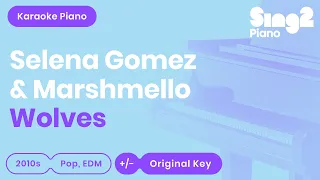 Selena Gomez, Marshmello - Wolves (Karaoke Piano)