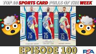 FINALLY, A TRIPLE LOGOMAN! | TOP 10 SPORTS CARD PULLS OF THE WEEK #100 (100th Episode Celebration) 🎉