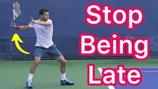 Are You Feeling Late? Proper Forehand Preparation And Timing (Easy Tennis Improvement)