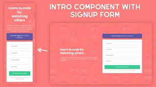 Responsive Intro Component with Signup Form | Frontend Mentor Challenge