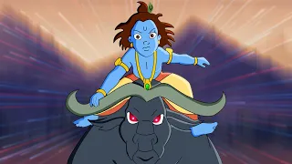 Krishna - Giant Bull Sawari | अरिष्टसुर | Cartoons for Kids in Hindi