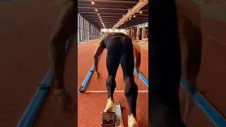 powerful block Start |#100m #trackandfield #sprinter #shorts