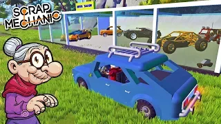 👵 БАБКИ ЕДУТ В АВТОСАЛОН ЗА ВНЕДОРОЖНИКОМ 🚘 МУЛЬТИК в СКРАП МЕХАНИК 🔨Scrap Mechanic 💾