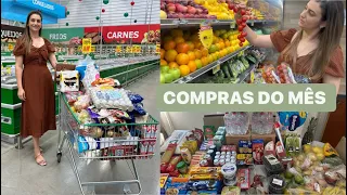 COMPRAS DO MÊS COMPLETA PARA 5 PESSOAS + VALOR TOTAL DAS COMPRAS | LAÍS VELOSO