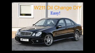 Mercedes W211 E550 Oil Change DIY This is the way they do it at the dealership.