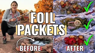 HOW TO MAKE FOIL PACKETS FOR CAMPING (aka Hobo Meals): How to assemble, fold, and cook!