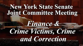 Joint Senate Standing Committee on Finance & Crime Victims, Crime and Correction - 05/22/2024