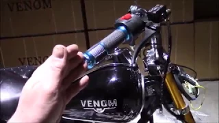 Venom 50cc FatBoy Mini Chopper Set up / Assembly Video - In Depth Review + Walk Around