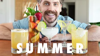 5 Summer Cocktails in 5 minutes | quick, easy, refreshing!