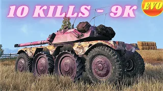 Panhard EBR 105  10 Kills 9K Damage  World of Tanks Replays ,WOT tank games