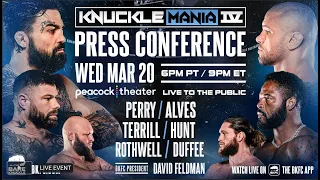 🔴 LIVE Bare Knuckle Fighting Championships Knucklemania Press Conference | Perry vs Alves