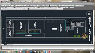 Basic floor plan for plot size 14 X 60 | BY Orenda Design Studio |  Auto CAD