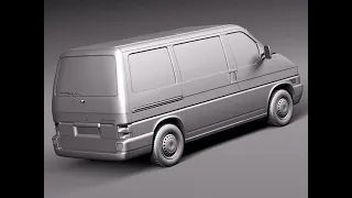 Пластиковая дверь VW T4 задняя хлопушка