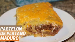 Pastelon de Platano Maduro | receta Dominicana| Ros Emely